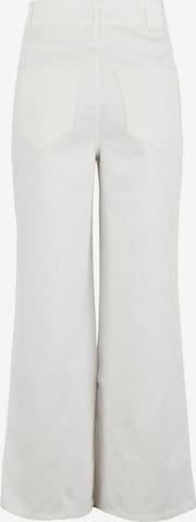 PIECES Wide Leg Jeans 'Elli' in Weiß