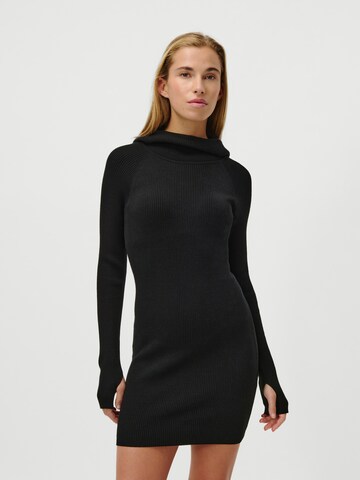 LeGer by Lena Gercke Sukienka z dzianiny 'Mathilde' w kolorze czarny: przód