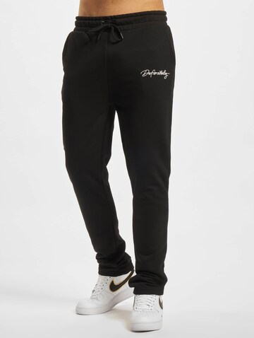 Regular Pantalon DEF en noir : devant