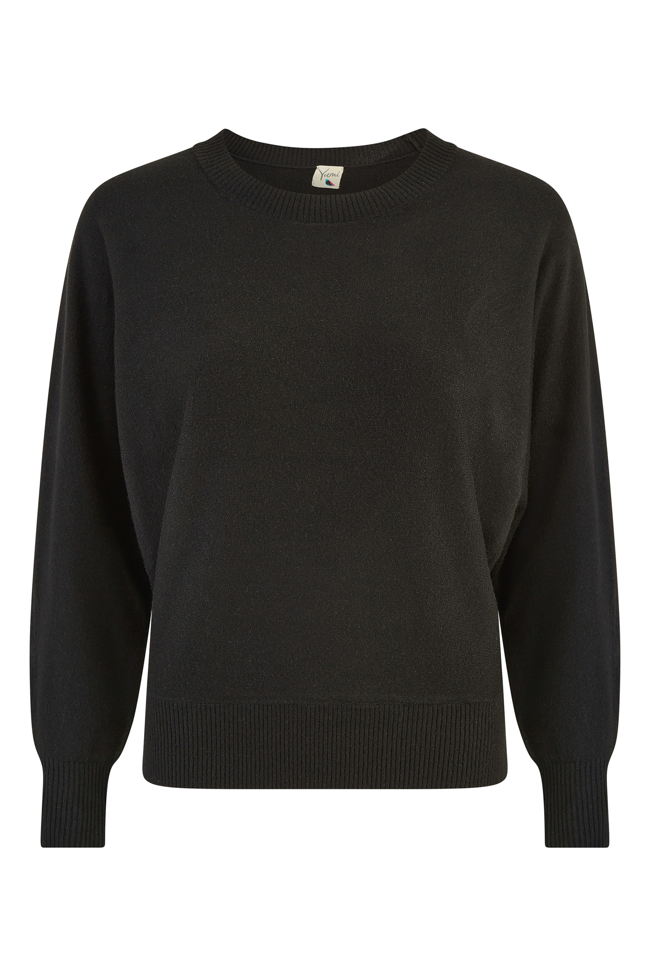 Yumi Pullover in Schwarz: Vorderseite
