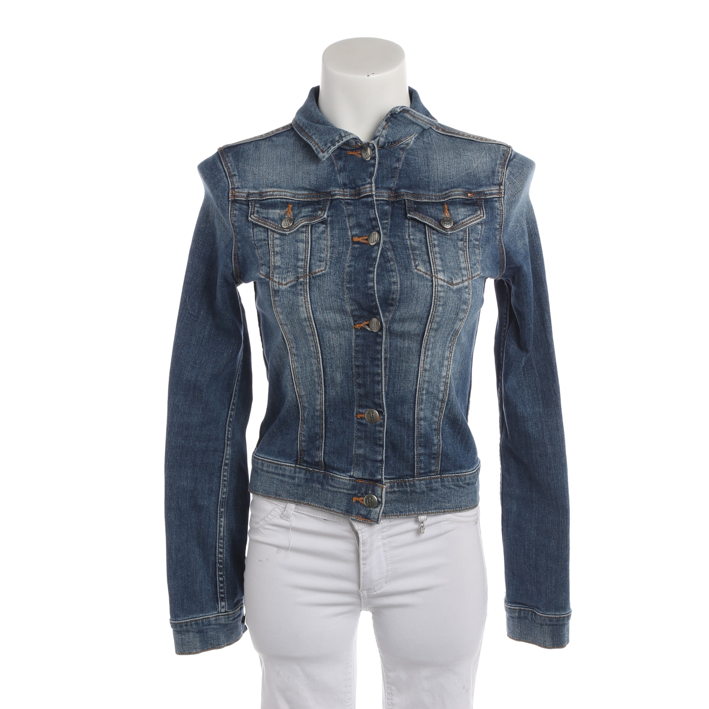 TOMMY HILFIGER Sommerjacke in XXS in blau, Produktansicht