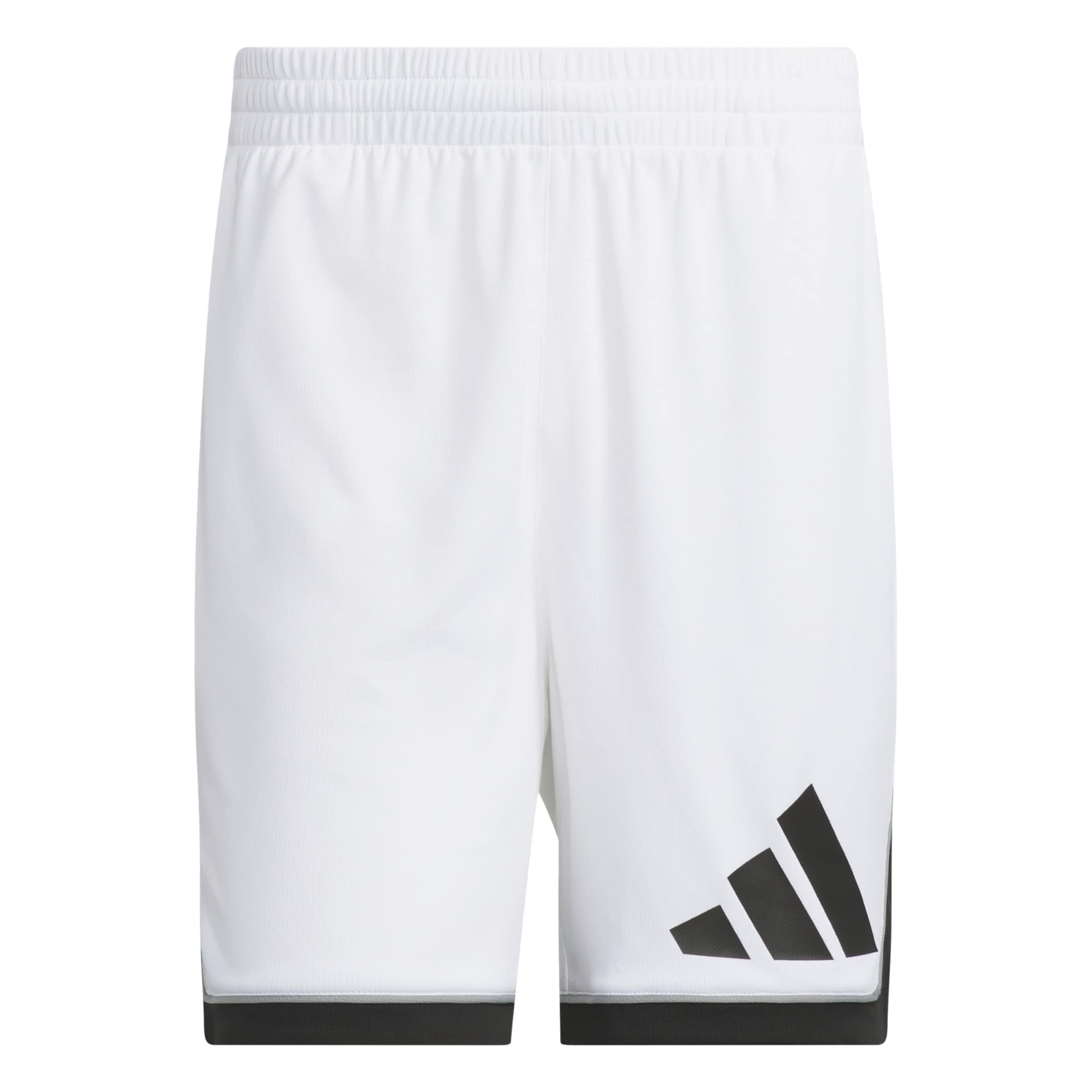 ADIDAS PERFORMANCE Loose fit Sports trousers 'Basketball Badge of Sport' in White: front