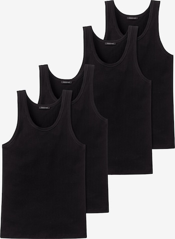 SCHIESSER Onderhemd 'Authentic' in Zwart: voorkant