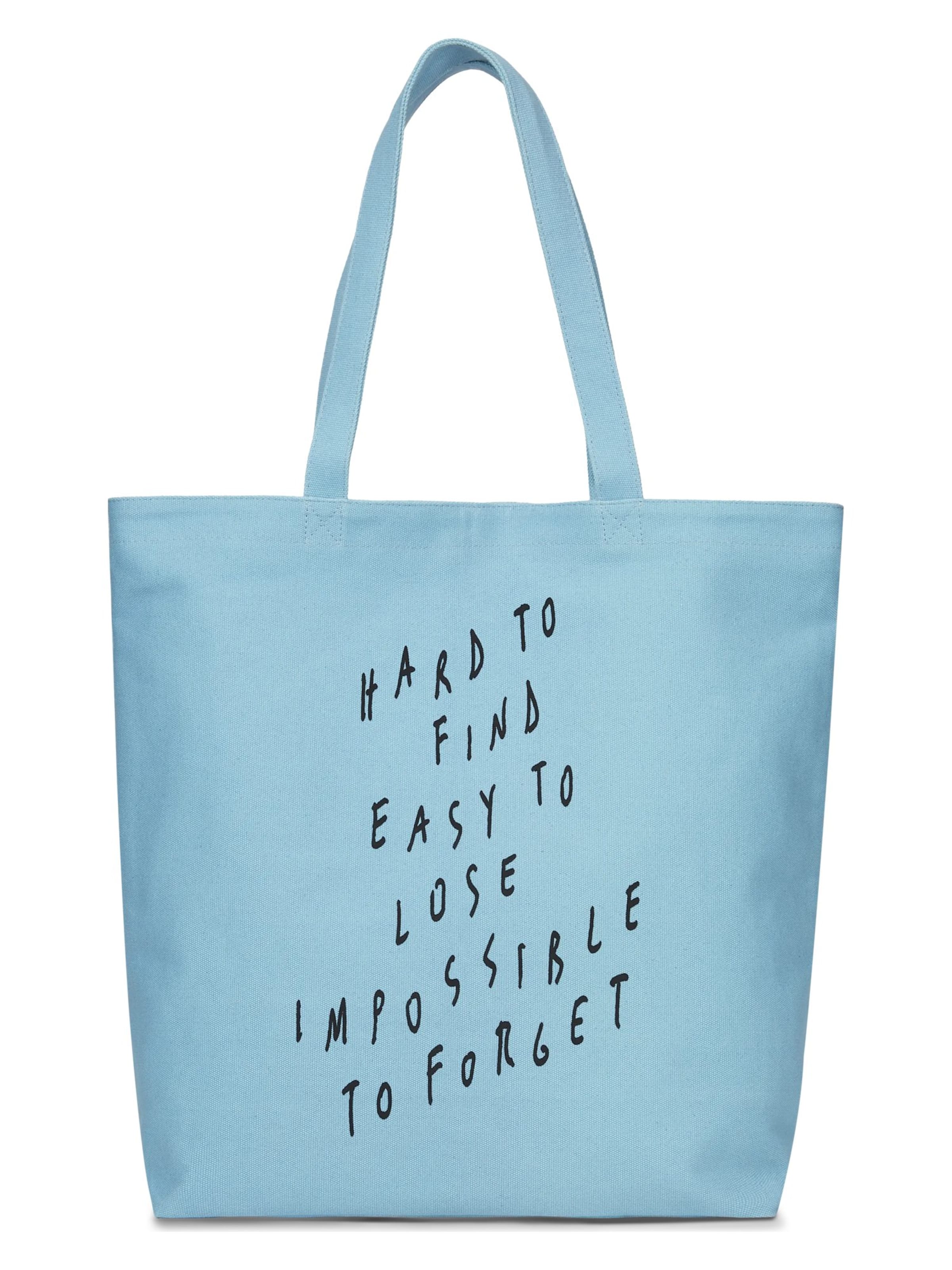KARL LAGERFELD JEANS Shopper 'KLJ X Pietro Terzini' in Blauw: voorkant