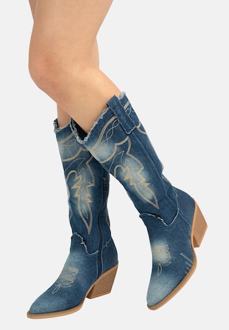 Salinyang Cowboylaarzen in Blauw