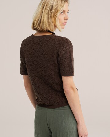 WE Fashion - Pullover em castanho