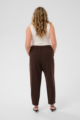 KAFFE CURVE - Loosefit Pantalón 'KCmerla' en marrón