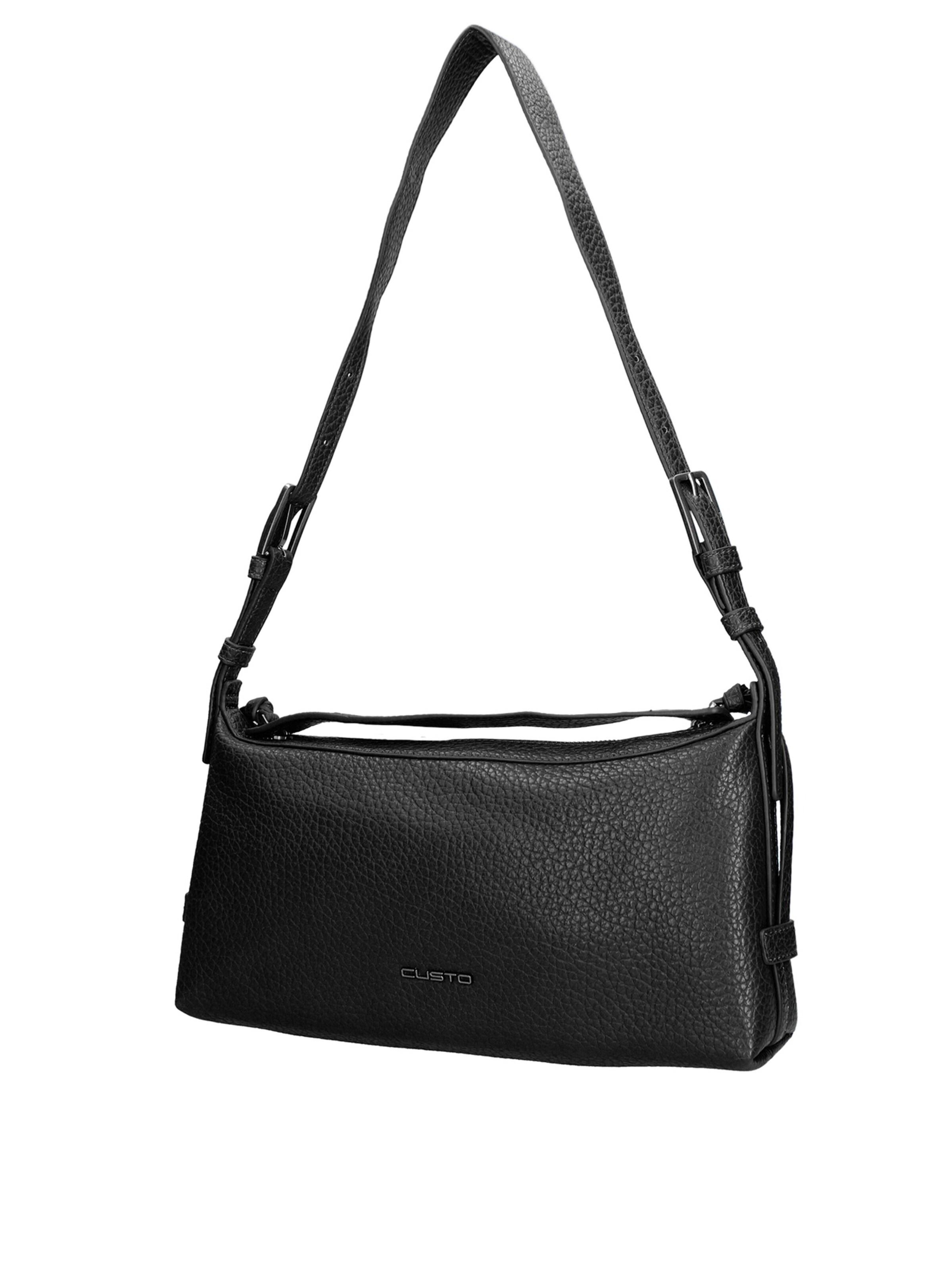 Custo Barcelona Schultertasche in Schwarz: Vorderseite