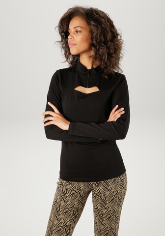 Aniston CASUAL Shirt in Schwarz: Vorderseite