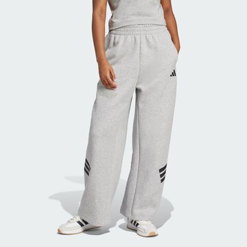 ADIDAS SPORTSWEAR Loosefit Sportovní kalhoty 'Future Icons' – šedá: přední strana