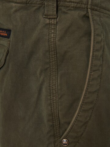 Effilé Pantalon cargo Funky Buddha en vert