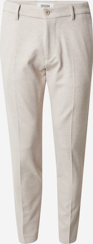 DRYKORNSlimfit Hlače na crtu 'AJEND 10' - bež boja: prednji dio