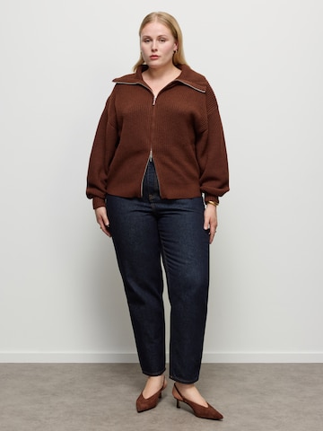 CITA MAASS Knit Cardigan in Brown