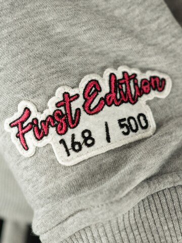 Qualle Sweatshirt 'First Edition' in Grau