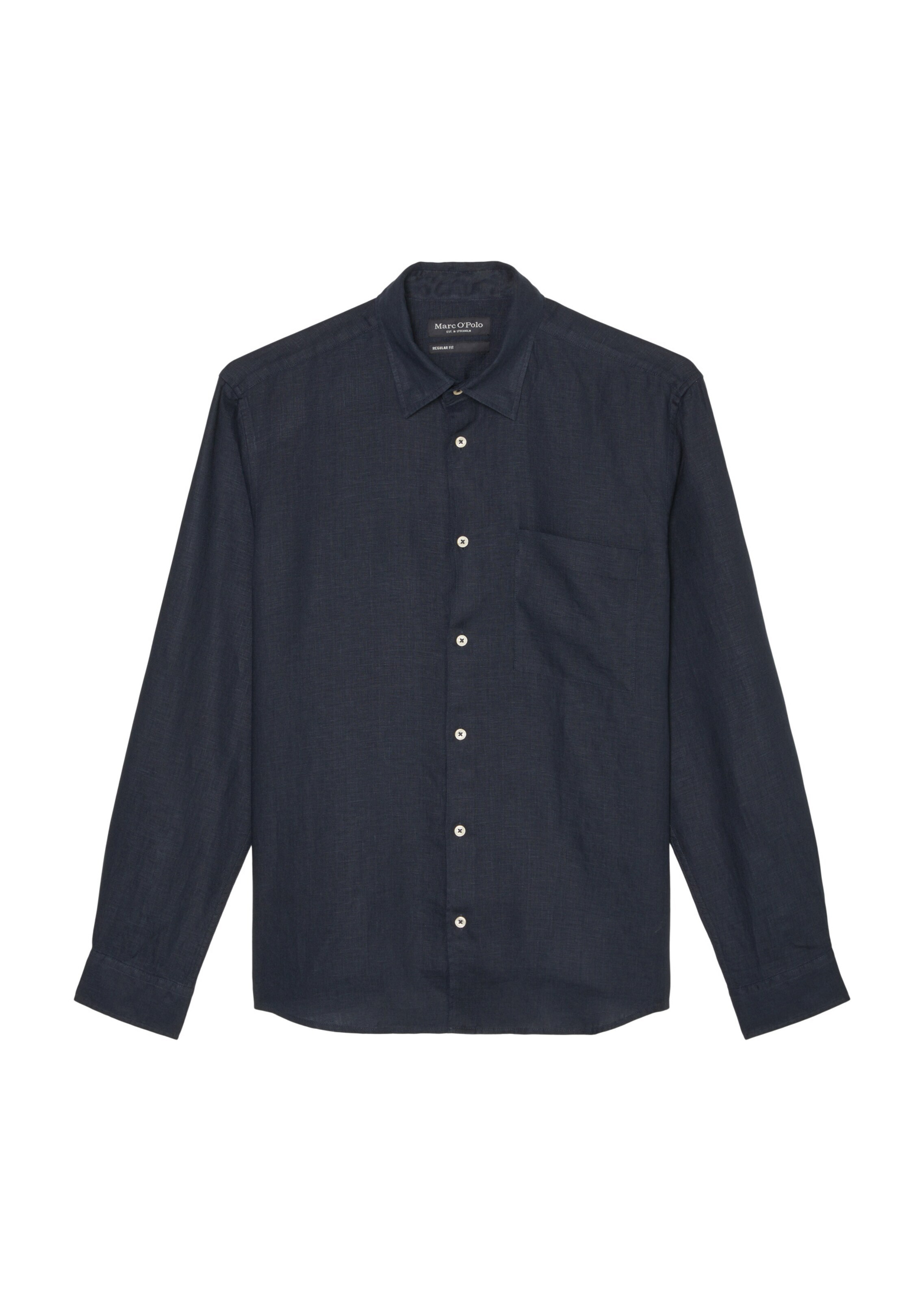 Marc O'Polo Button Up Shirt in Blue: front