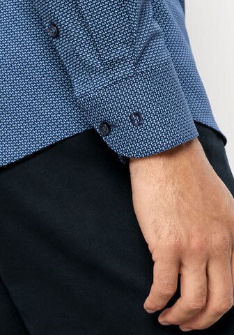 OLYMP Slim Fit Businesshemd in Blau
