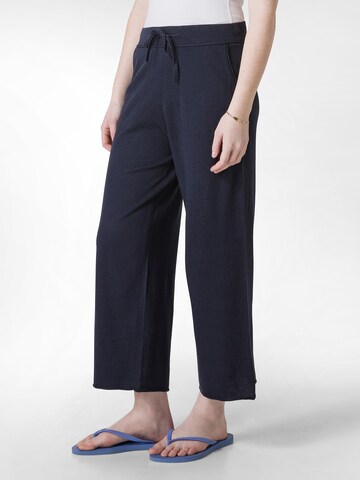 DEHA Wide leg Broek in Blauw: voorkant