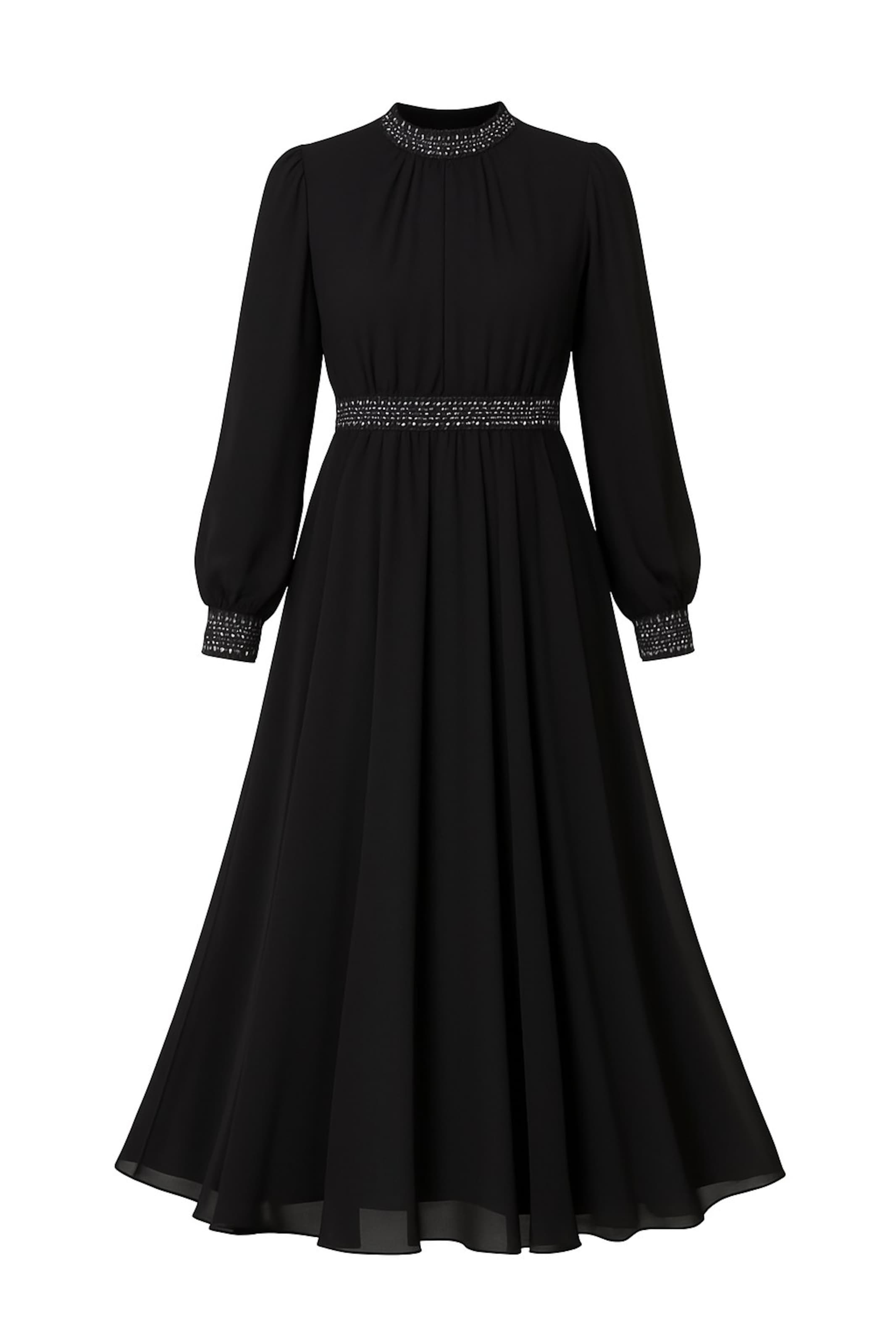 MODAMIHRAM Kleid in Schwarz: Vorderseite