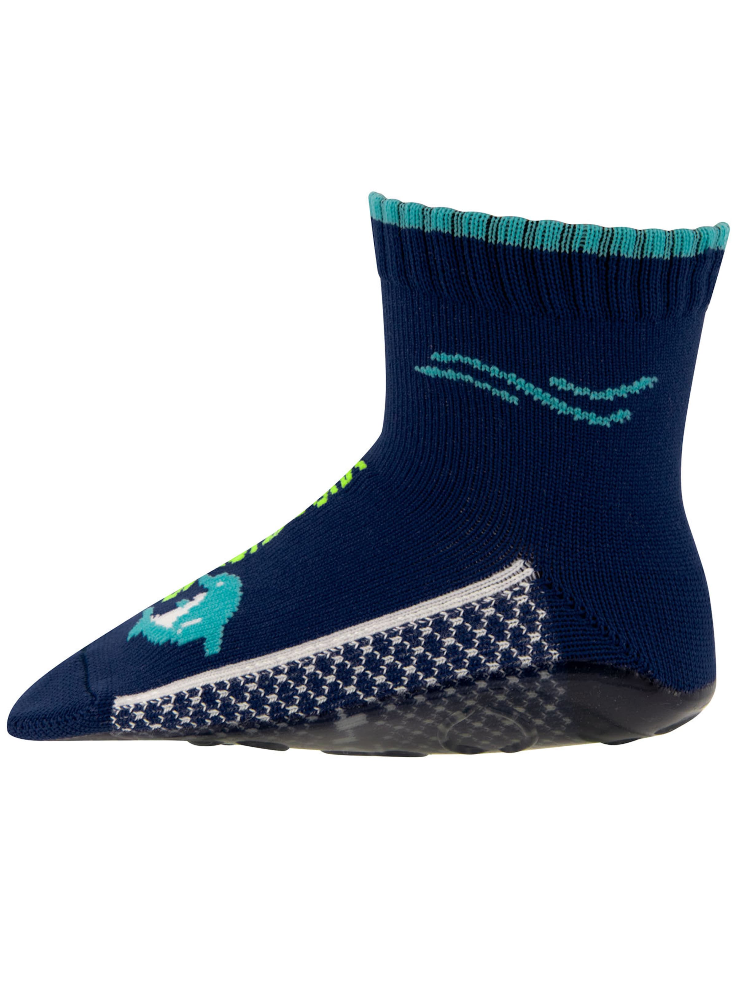 EWERS Aquasocken &#x27;Delfin&#x27; in Blau: Vorderseite