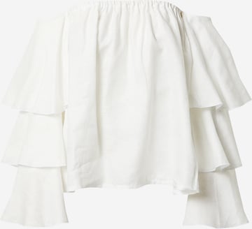 KAN Blouse 'CLOUDS' in White: front