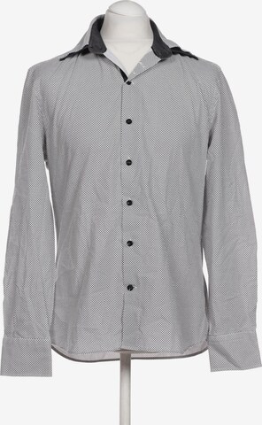 River Island Button Up Shirt in L in Black: front