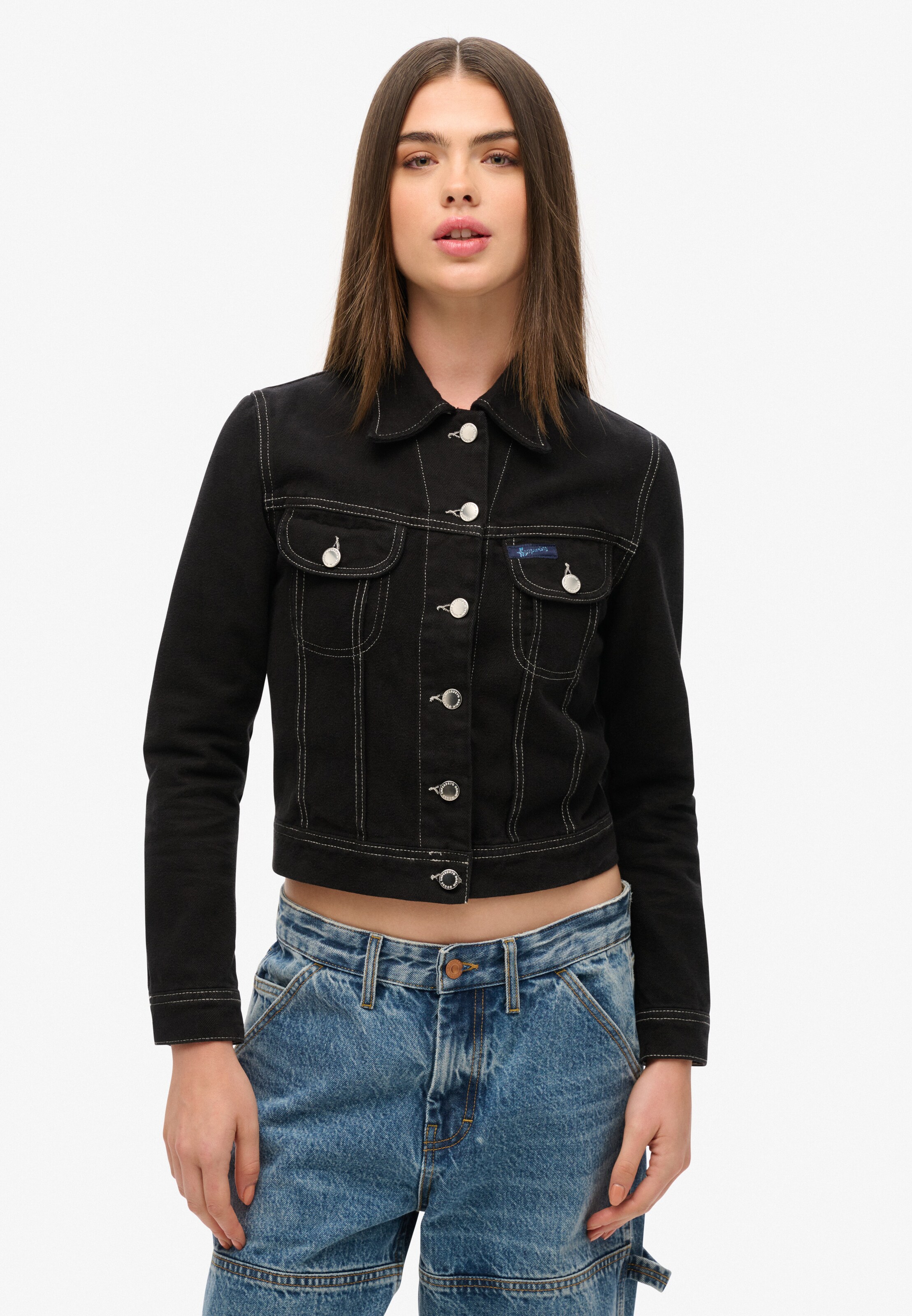 Veste mi-saison Superdry en noir