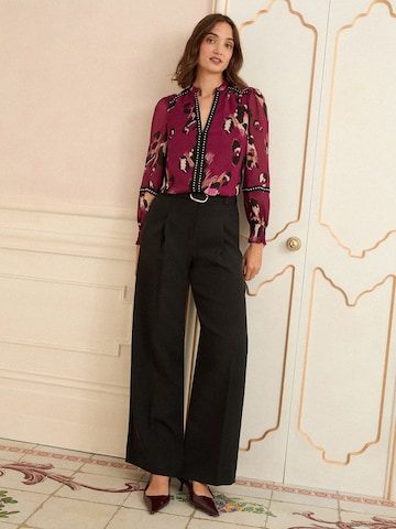 love & roses regular Bukser med fals i sort