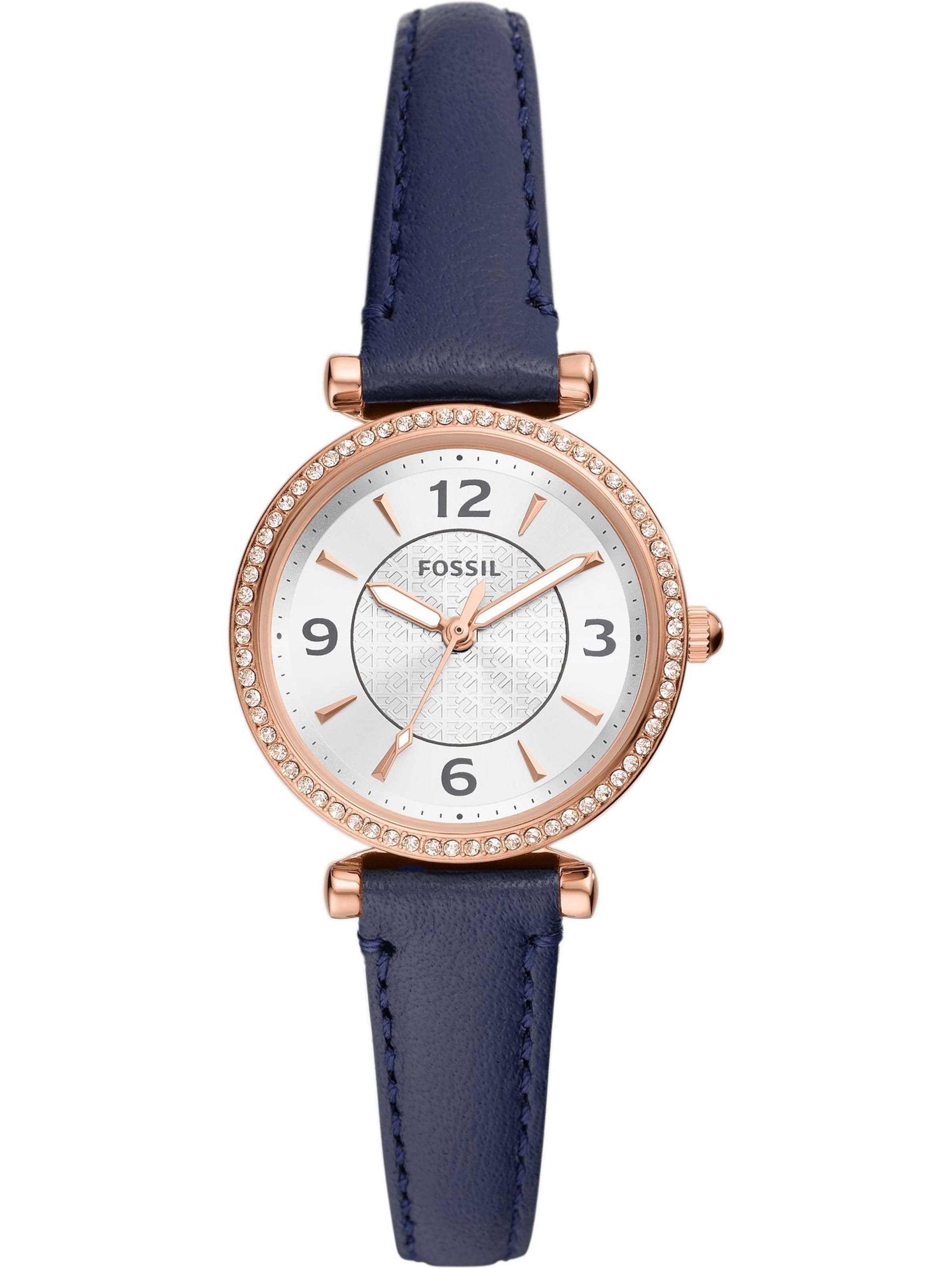 FOSSIL Analog Watch 'CARLIE' in Blue: front