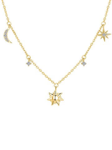 Hey Happiness Kette 'Celestial Harmony' in Gold: Vorderseite