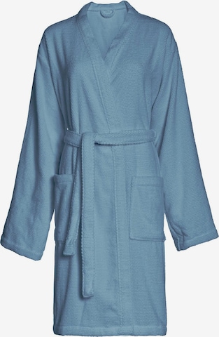 Marc O'Polo Long Bathrobe 'Tali' in Blue: front