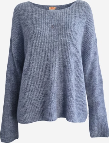 LIKS. Munich Sweater 'Strickpullover leichte Rippenstruktur aus Alpaka-Woll-Mischung - BriaC' in Blue: front