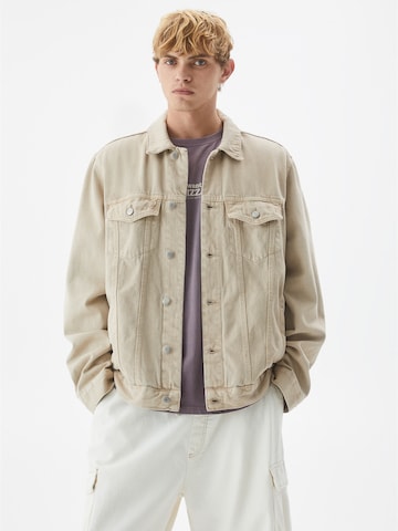 Veste mi-saison Pull&Bear en beige : devant