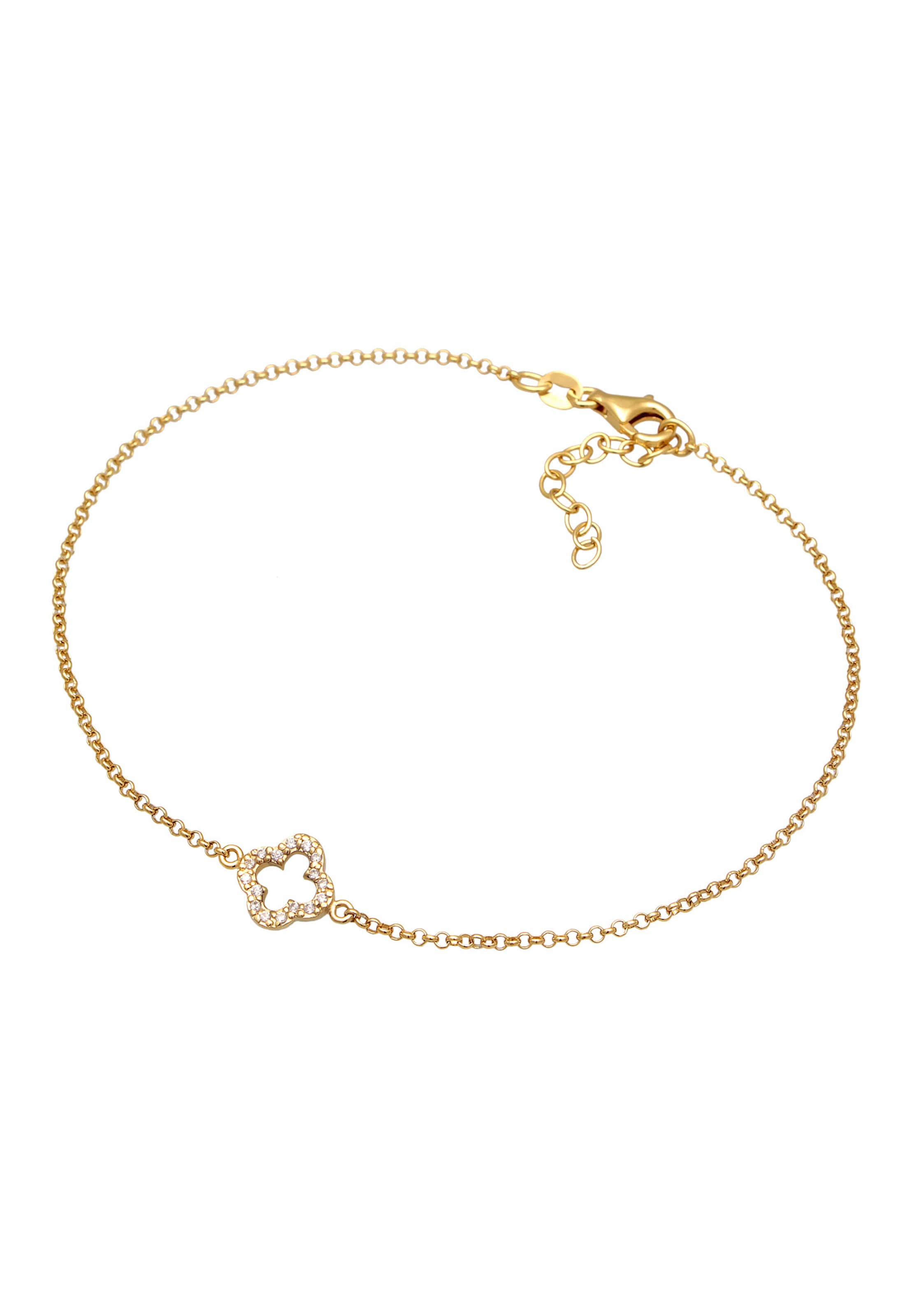 Bijoux de pied 'Kleeblatt' ELLI en or