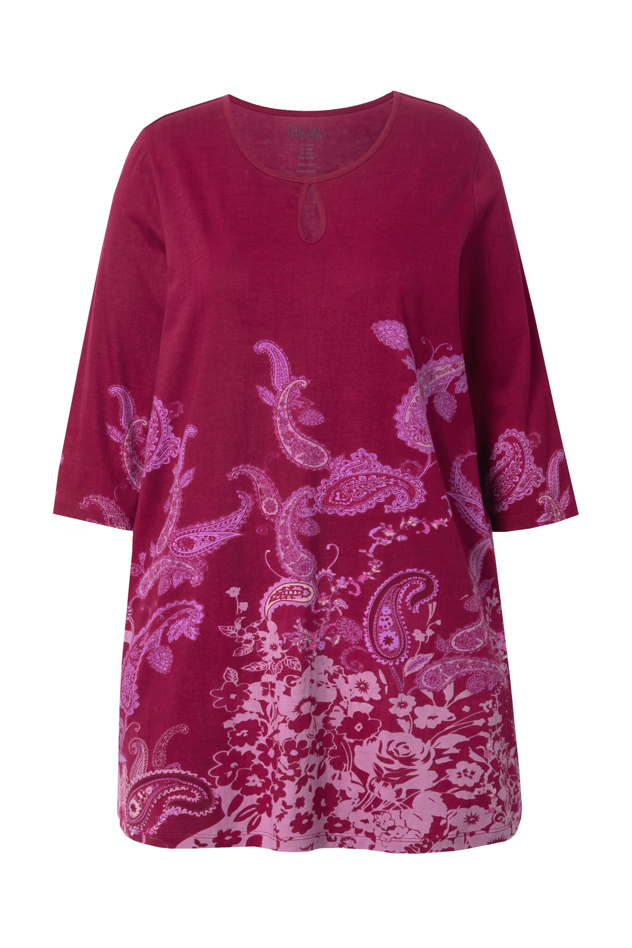 Ulla Popken Shirt in Rood: voorkant