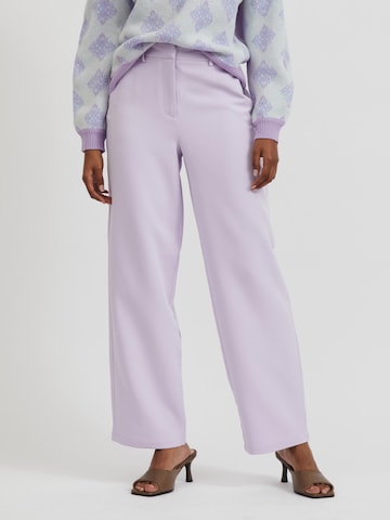 purpurinė VILA „Chino“ stiliaus kelnės 'Kamma': priekis