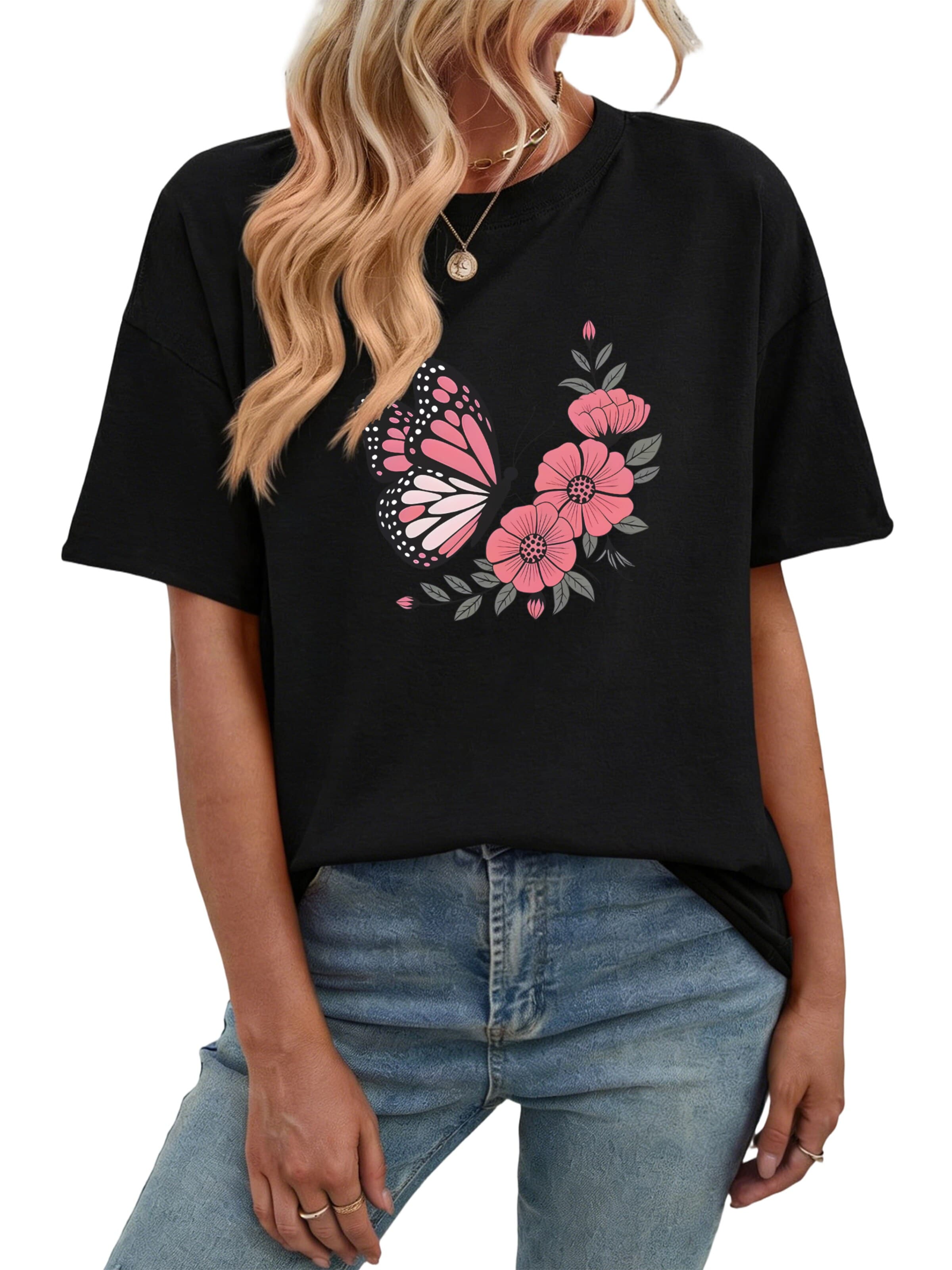 T-shirt GORHEY en noir : devant