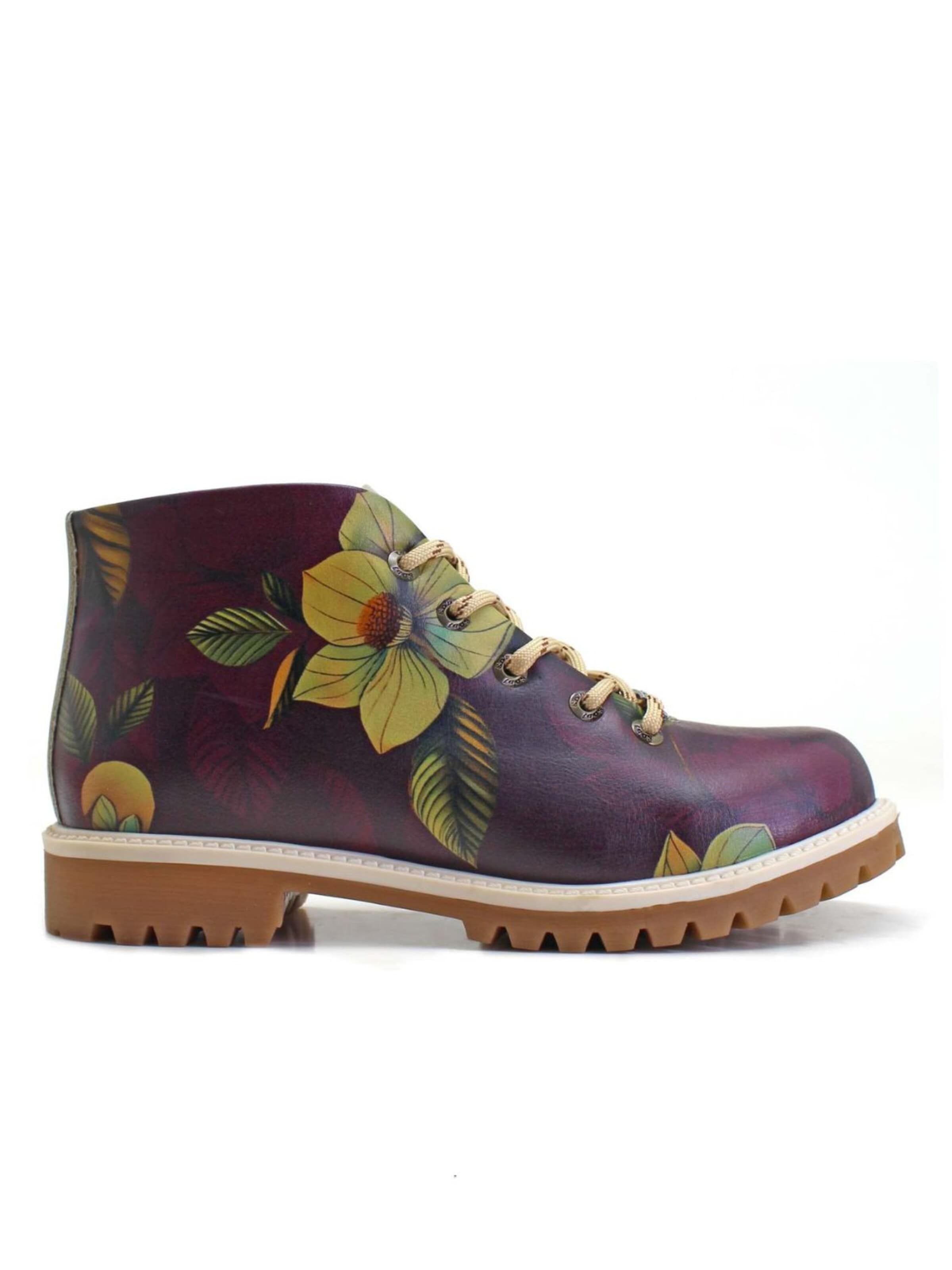 Goby Ankelboots 'Women's Burgundy Ankle boots Goby TKS531' i röd