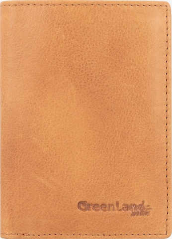 Greenland Nature Wallet in Brown: front