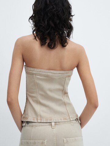 MANGO Top 'Julieta' in Beige