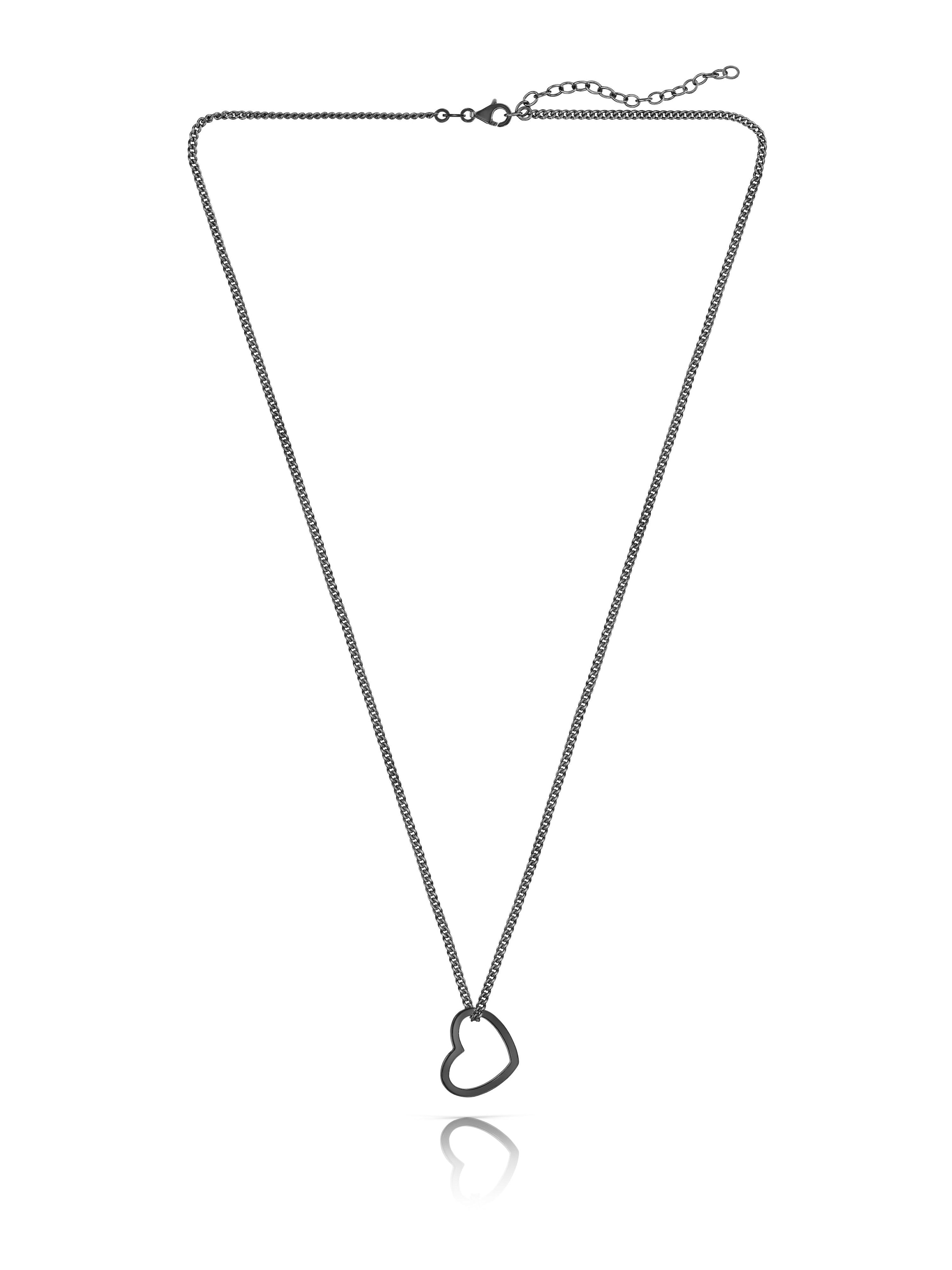 modabilé Pendant 'HEART' in Black: front