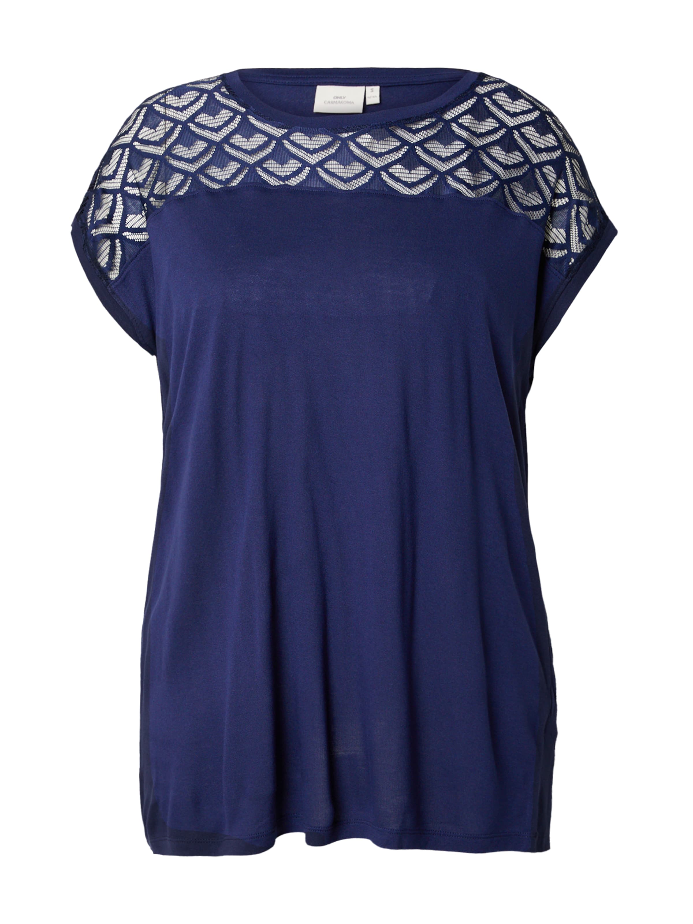 ONLY Carmakoma Μπλουζάκι 'CARFlake' σε μπλε: μπροστά