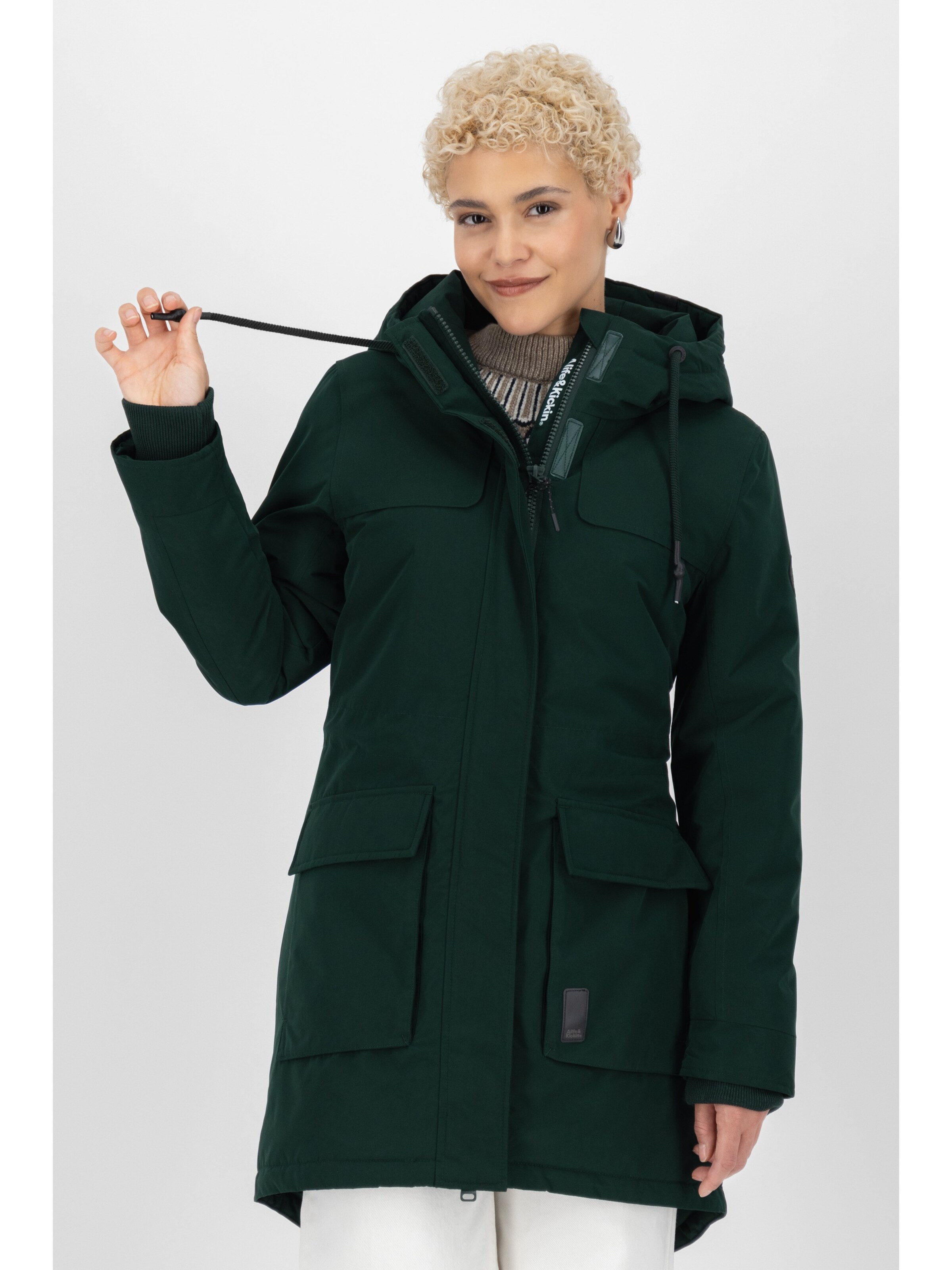 Veste d’hiver 'CharlizeAK' alife & kickin en vert
