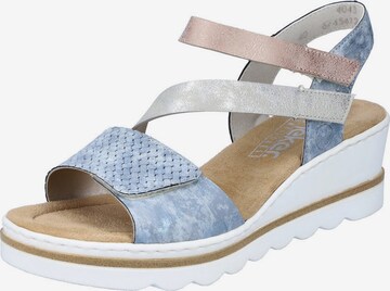 Rieker Sandals in Blue: front