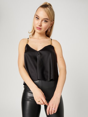Hoermanseder x About You Top 'Isa' in Black: front