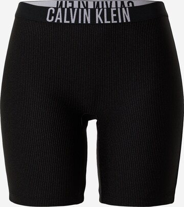 Calvin Klein Swimwear Bikini Bottoms in Black: front