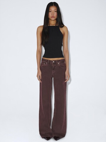 Dr. Denim Regular Jeans 'Rhue Low Wide Jeans'‌‌‌‌‌‌‌‌ in Lila: Vorderseite