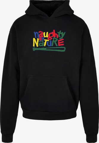 Sweat-shirt 'Naughty By Nature' Merchcode en noir : devant