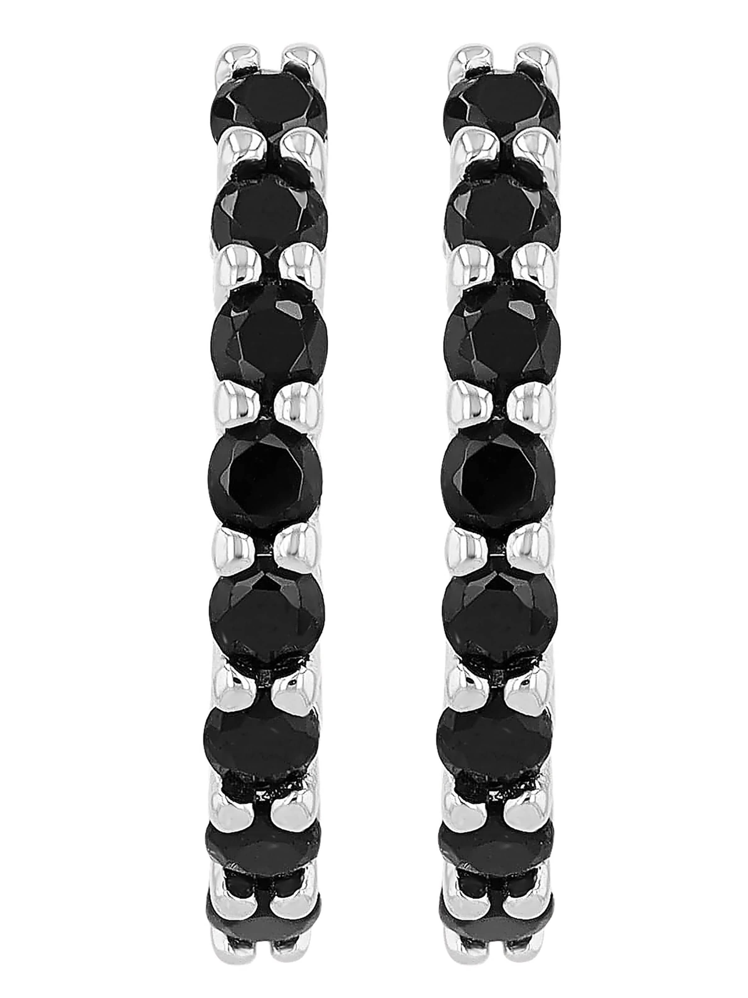 Akzent Earrings '"Alev" aus 925 Sterlingsilber, rhodiniert, langlebig' in Silver: front