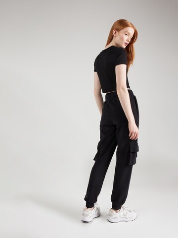 NU-IN Tapered Cargo trousers in Black
