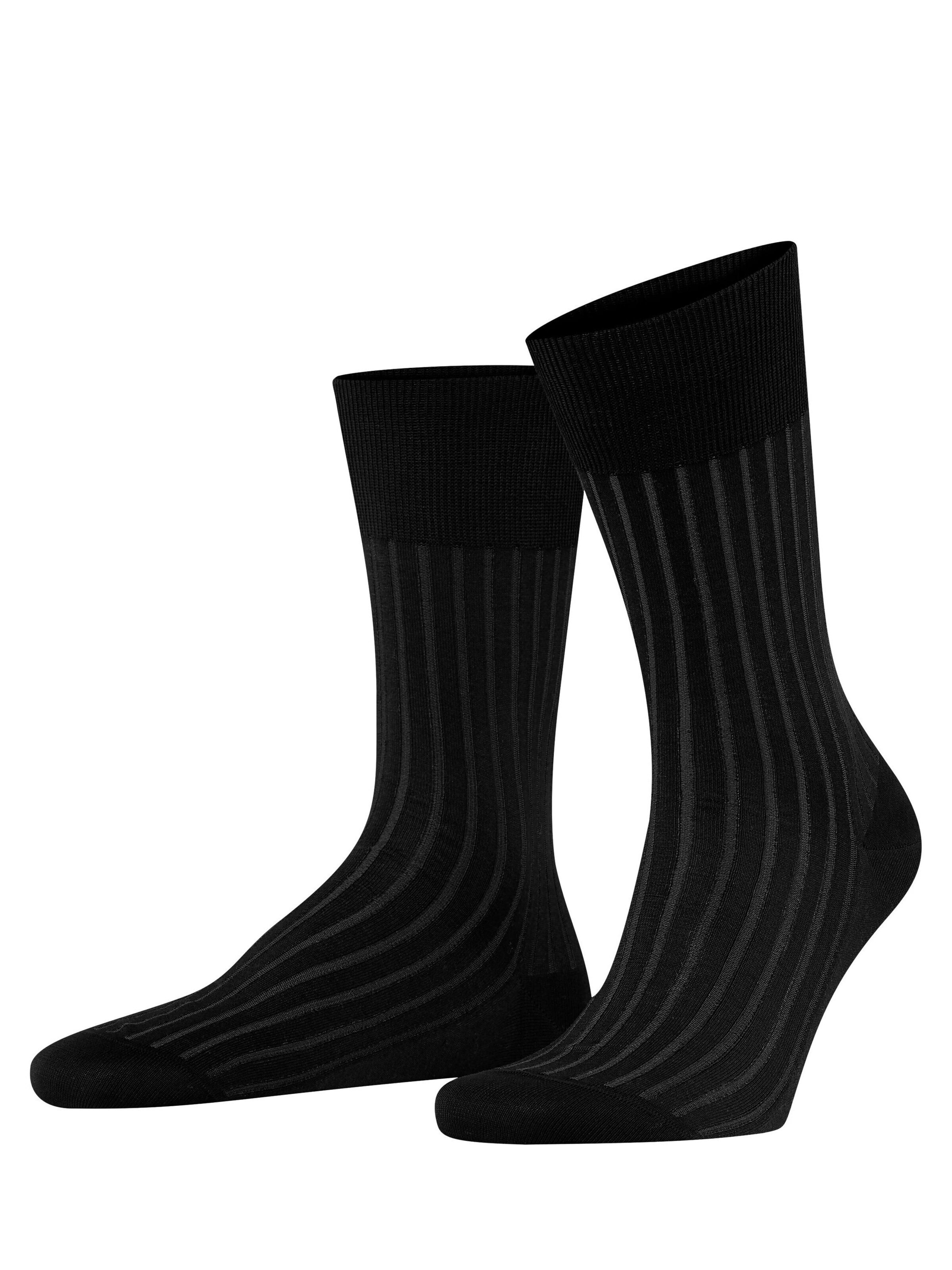 FALKE Socken 'Shadow'‌‌‌‌‌‌‌‌ in Schwarz: Vorderseite